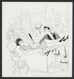 AL HIRSCHFELD FRAMED PRINT TRIO.