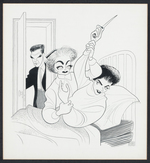 AL HIRSCHFELD FRAMED PRINT TRIO.