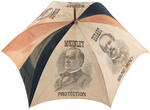 "McKINLEY/HOBART" JUGATE CAMPAIGN CLOTH UMBRELLA.