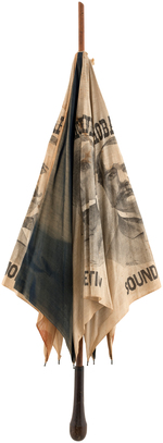 "McKINLEY/HOBART" JUGATE CAMPAIGN CLOTH UMBRELLA.