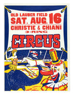 CIRCUS POSTER LOT.