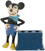 MICKEY MOUSE DEAN'S RAG-STYLE METAL FIGURE WITH PENCIL HOLDER.