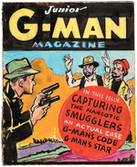 G-MAN GUM PREMIUM "JUNIOR G-MAN MAGAZINE" PROTOTYPE ORIGINAL ART FOR SIGN & BOOKLET.