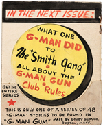G-MAN GUM PREMIUM "JUNIOR G-MAN MAGAZINE" PROTOTYPE ORIGINAL ART FOR SIGN & BOOKLET.