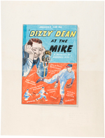 "DIZZY DEAN AT THE MIKE" BASEBALL KIT PROTOTYPE ORIGINAL ART PAIR.