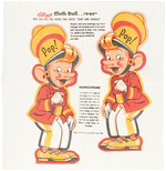 KELLOGG'S RICE KRISPIES PREMIUM DOLL LOT WITH PROTOTYPE ORIGINAL ART.