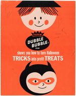 "FLEER DUBBLE BUBBLE" HALLOWEEN 1962 PROMOTIONAL BOOK.