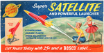 BOSCO "SUPER SATELLITE" SIGN PROTOTYPE ORIGINAL ART.