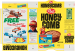 POST "HONEYCOMB" FILE COPY CEREAL BOX FLAT & "CHITTY CHITTY BANG BANG CAR" PREMIUM.