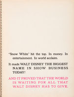 WALT DISNEY 1938 EXHIBITOR'S PUBLICITY BOOK.