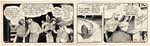 "ALLEY OOP" 1945 DAILY STRIP ORIGINAL ART BY V.T. HAMLIN.