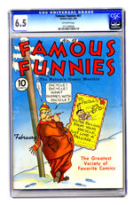 FAMOUS FUNNIES #67 FEBRUARY 1940 CGC 6.5 OFF-WHITE PAGES.