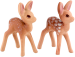 "SNOW WHITE AND THE SEVEN DWARFS" FAWNS BRAYTON LAGUNA FIGURINE PAIR.