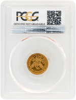 $2-1/2 LIBERTY HEAD (CORONET) 1857-D GOLD COIN PCGS EX-JEWELRY.