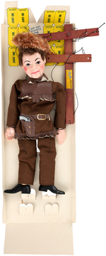 DANIEL BOONE (DAVY CROCKETT) BOXED HAZELLE'S TALKING MARIONETTE.