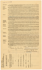 HARLEY-DAVIDSON - ARTHUR DAVIDSON SIGNED CONTRACT.