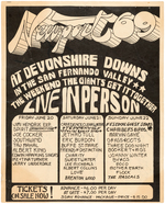 "NEWPORT 69" HANDBILL - JIMI HENDRIX, IKE & TINA TURNER, CREEDENCE CLEARWATER REVIVAL & OTHERS.