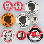 NINE COMMUNIST PARTY LOCAL CANDIDATE BUTTONS C. 1970s-1980s.