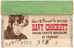 "WALT DISNEY'S DAVY CROCKETT INDIAN-FIGHTER MOCCASINS."