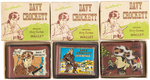 "WALT DISNEY'S OFFICIAL DAVY CROCKETT" BOXED WALLET TRIO.