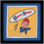 HOWDY DOODY SIGNED HANKY & PUBLICITY PHOTO.