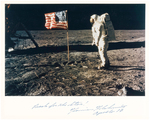 APOLLO 17 ASTRONAUT HARRISON SCHMITT SIGNED PHOTO.