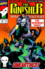 "THE PUNISHER WAR JOURNAL" #25 COMIC BOOK COVER ORIGINAL ART.