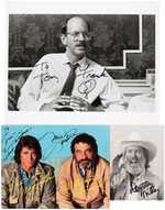 TV PERSONALITIES SIGNED PHOTO LOT.