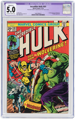 "THE INCREDIBLE HULK" #181 NOVEMBER 1974 CGC RESTORED 5.0 SLIGHT (B-1) VG/FINE (FIRST WOLVERINE).