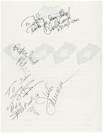 "BATMAN TELEVISION SERIES FAN CLUB" MULTI-SIGNED FLYER.