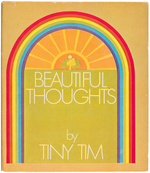 TINY TIM SIGNED "BEAUTIFUL THOUGHTS" BOOK.