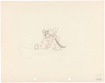 MICKEY MOUSE & PLUTO "THE MAD DOCTOR" PRODUCTION DRAWING ORIGINAL ART.