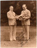 WORLD WAR I FLYING ACE EDDIE RICKENBACKER SIGNED PHOTO.