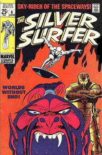 "SILVER SURFER" #6 SYD SHORES COMIC BOOK PAGE ORIGINAL ART.