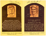 BASEBALL HOF MEMBERS SIGNED POSTCARD LOT.