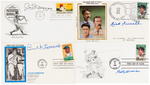 BASEBALL HOF SIGNED FIRST DAY COVER LOT.