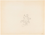 MICKEY MOUSE "YE OLDEN DAYS" PRODUCTION DRAWING ORIGINAL ART.