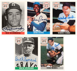 "FRONT ROW" HALL OF FAME SIGNED BASEBALL CARD SETS.