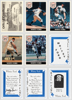 "FRONT ROW" HALL OF FAME SIGNED BASEBALL CARD SETS.