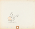 DONALD DUCK "HAWAIIAN HOLIDAY" PRODUCTION DRAWING ORIGINAL ART PAIR.