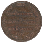 THOMAS SPENCE 1795 "ADVOCATES FOR THE RIGHTS OF MAN" ADVERTISING/POLITICAL TOKEN.