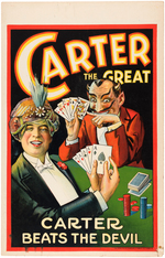 "CARTER THE GREAT" MAGIC WINDOW CARD.