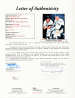 MICKEY MANTLE & CASEY STENGEL SIGNED MAGAZINE PAGE.