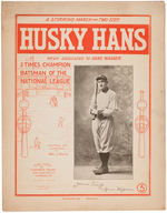 HONUS WAGNER "HUSKY HANS" 1904 SHEET MUSIC.