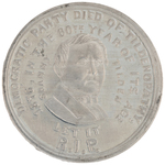 TILDEN SATIRICAL TOKEN DeWITT #1876-6 REFERENCING "R.I.P./CAKE/& SORE TOE".