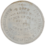 TILDEN SATIRICAL TOKEN DeWITT #1876-6 REFERENCING "R.I.P./CAKE/& SORE TOE".