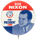 SCARCE "DICK NIXON FOR PRESIDENT 1960" LITHO BUTTON.