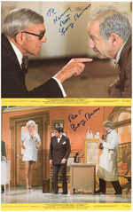 GEORGE BURNS SIGNED "THE SUNSHINE BOYS" LOBBY CARD PAIR.