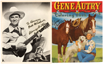 GENE AUTRY & CLAYTON MOORE SIGNED TRIO.