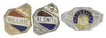 MINT CONDITION CAMPAIGN RINGS FOR SMITH, FDR, WILLKIE.